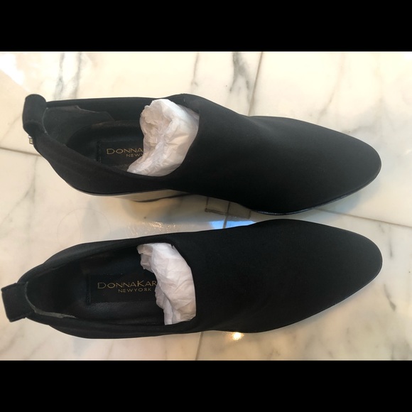 Donna Karan never worn, black microfiber shoes - Picture 2 of 7